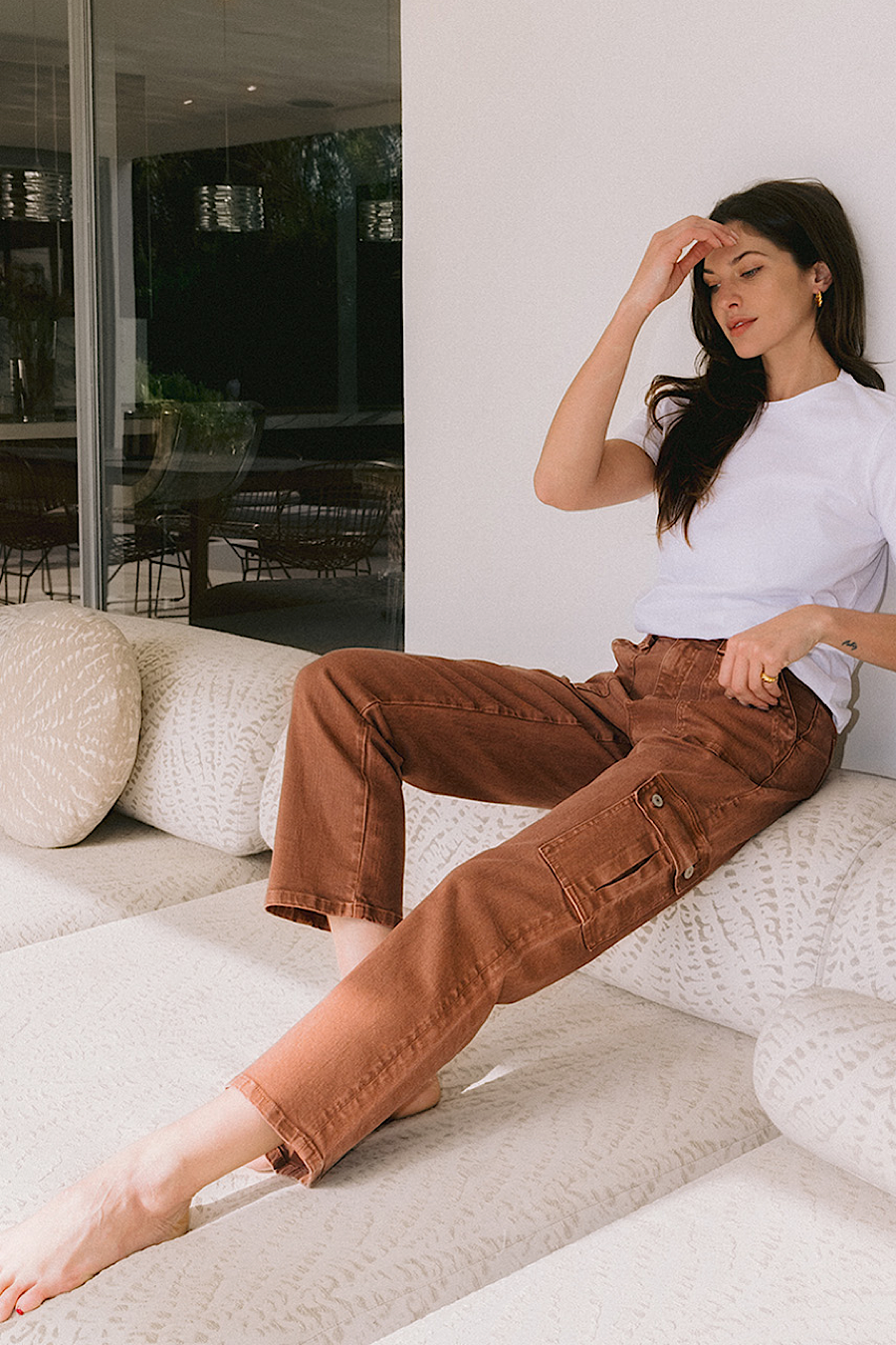 Red Brick Cargo Pants