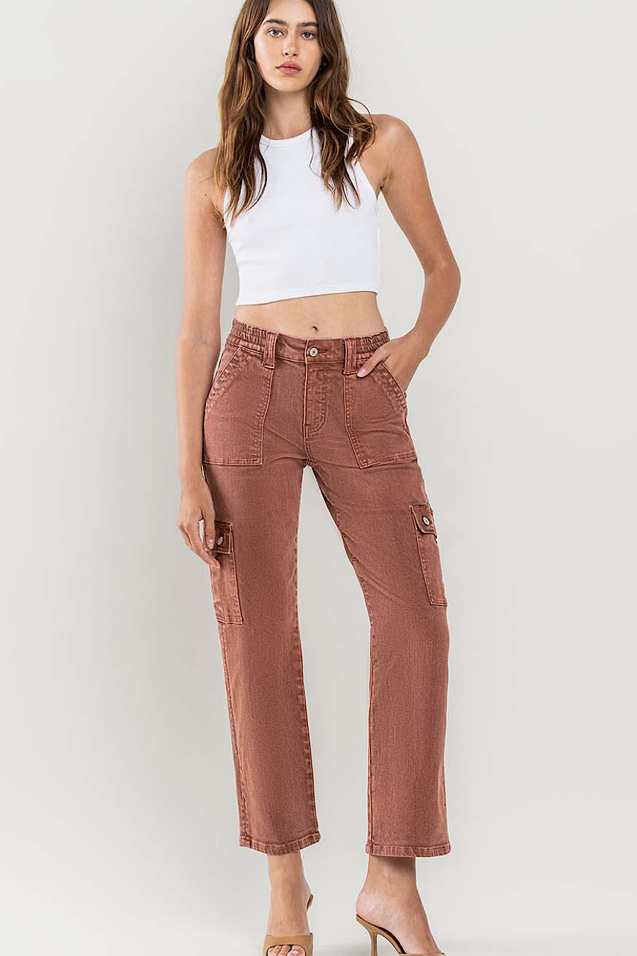 Red Brick Cargo Pants