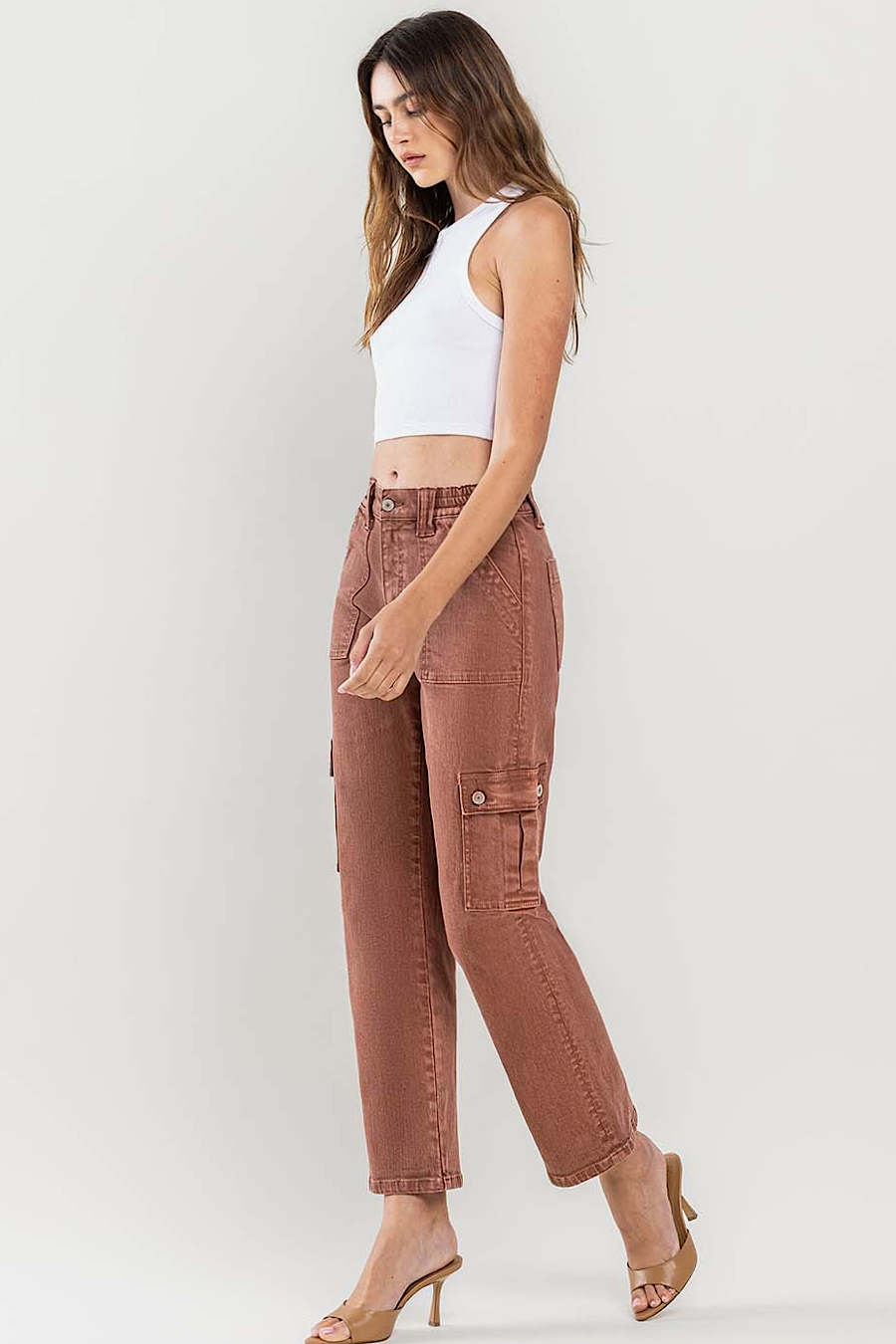 Red Brick Cargo Pants