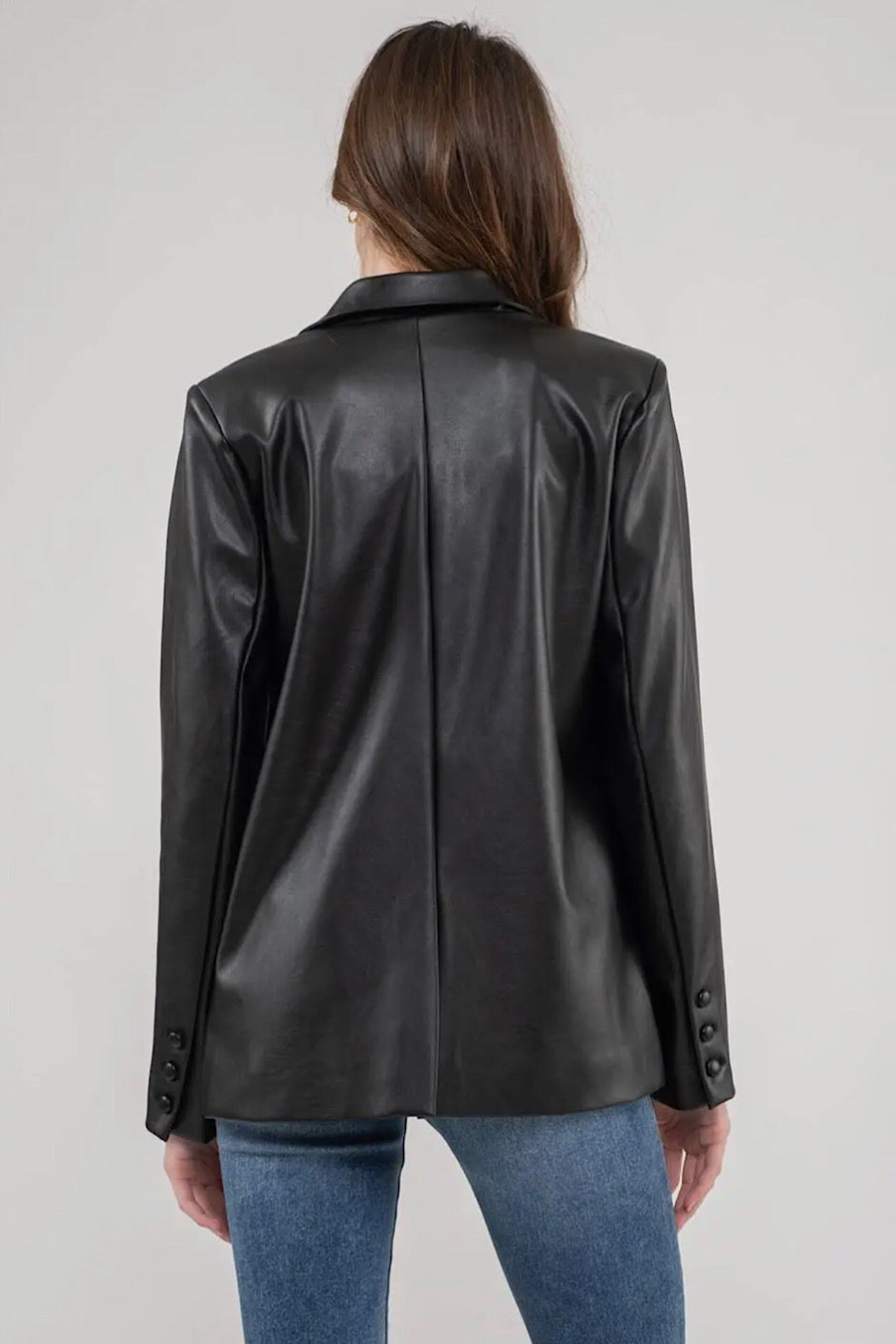 Mad About It Leather Blazer