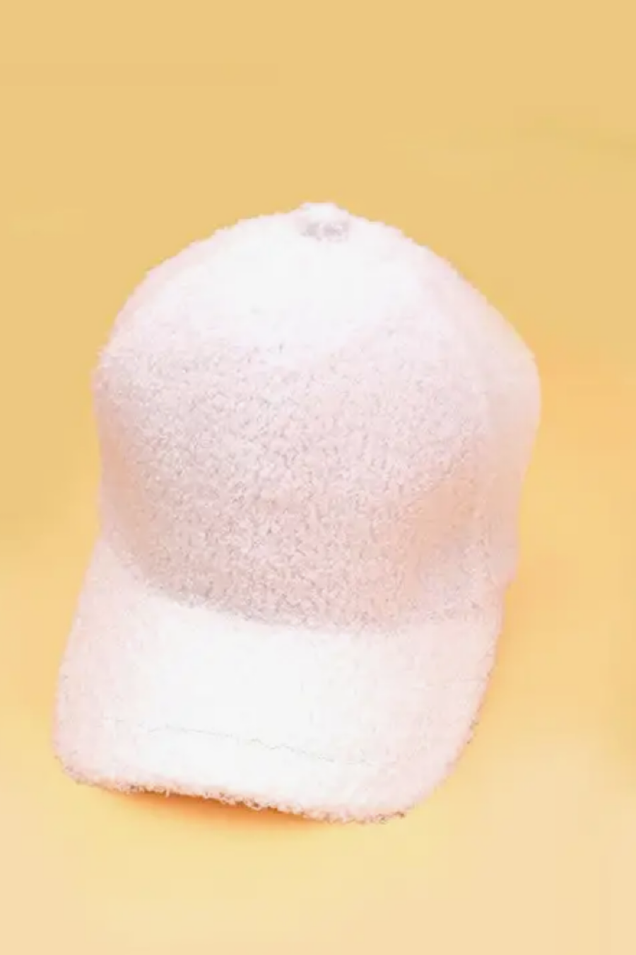 Sherpa Baseball Hat in White