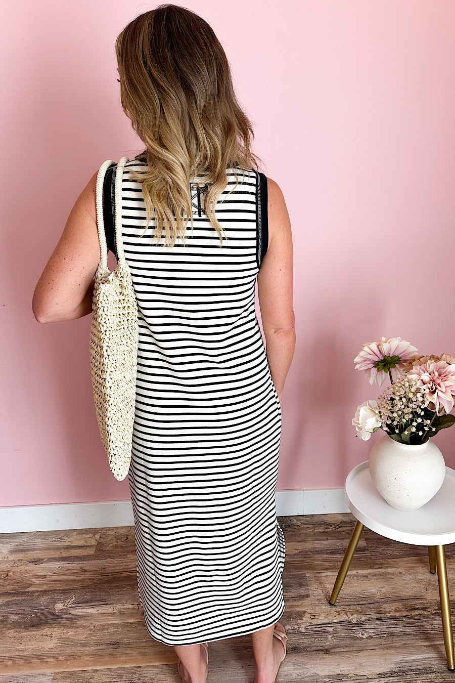 A Good Day Striped Tank Maxi Dress