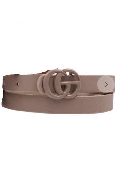 Thin Painted Buckle Belt in Several Colors