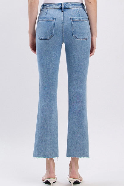 Resound Patch Pocket High Kick Flare Jeans