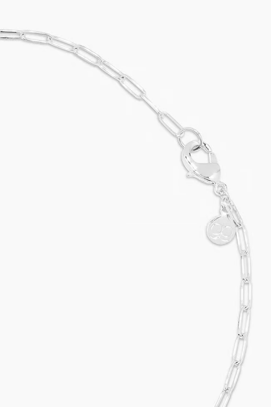 Gorjana Kara Padlock Necklace Silver