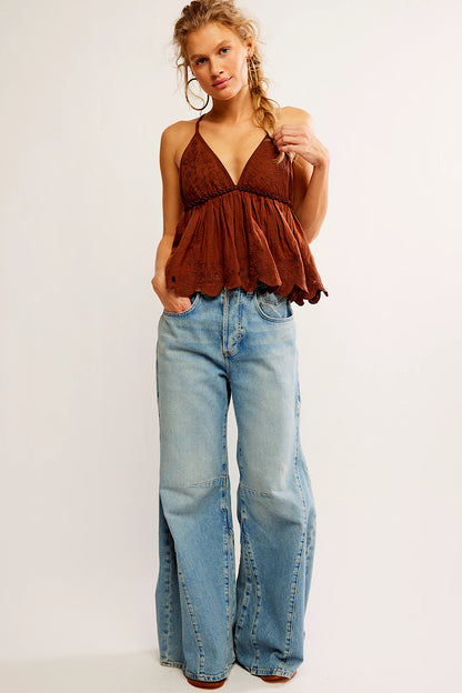 Free People Sunny Days Halter Cami Top
