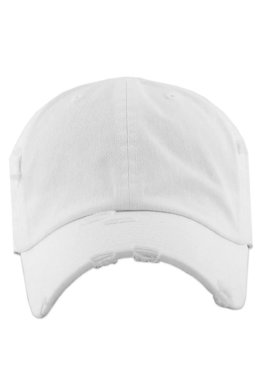 Cotton Distressed Baseball Hat in Several Colors