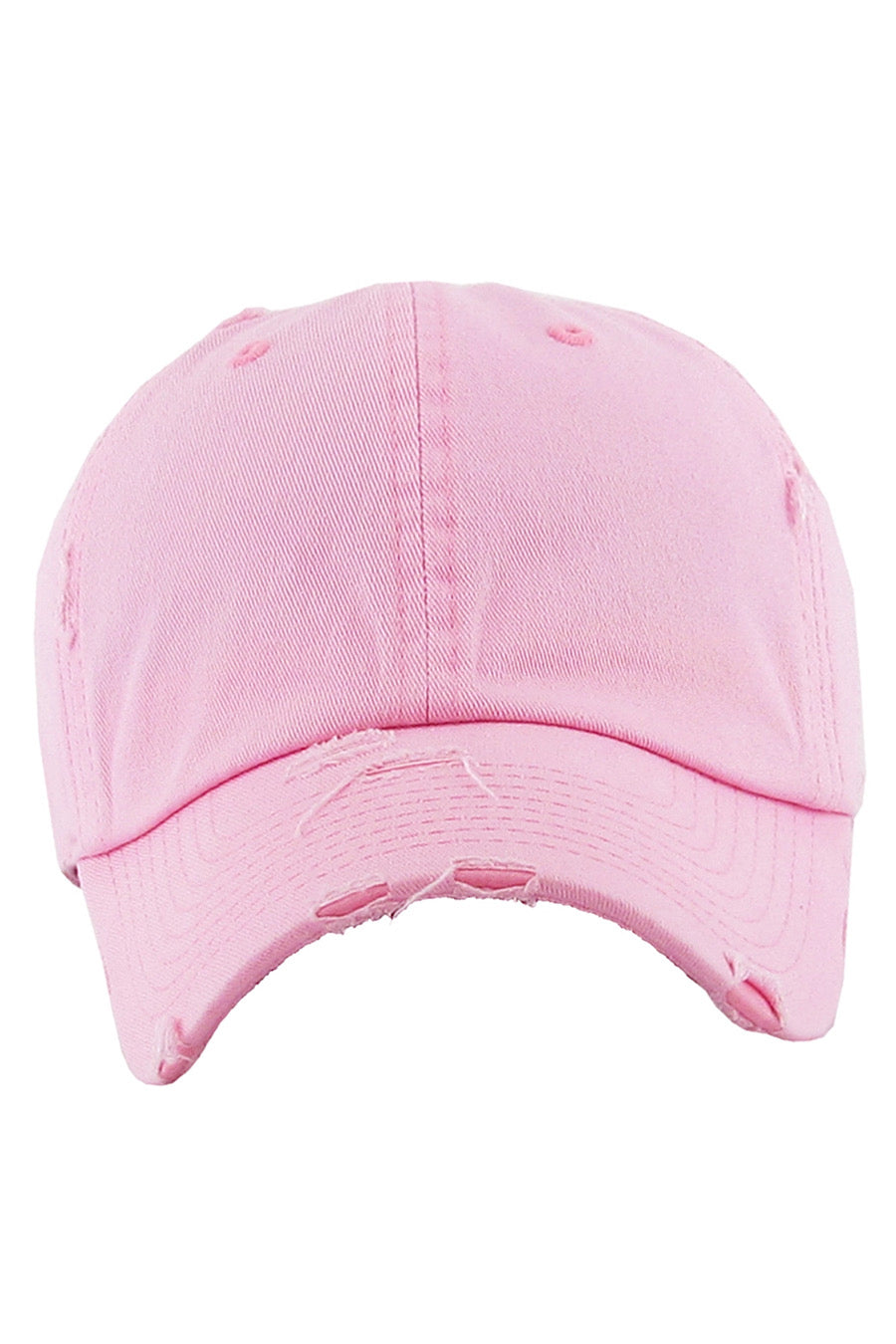 Cotton Distressed Baseball Hat in Several Colors
