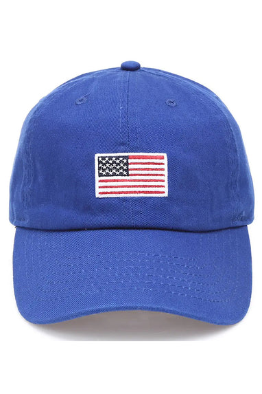 Royal Blue American Flag Hat