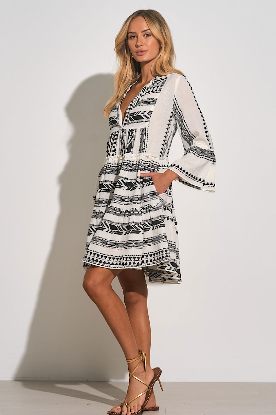 Shoreside Embroidered Dress