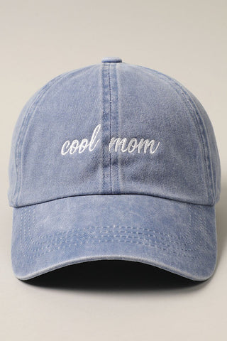 Cool Mom Embroidered Cotton Hat