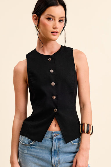 Valedictorian Button Down Waistcoat Vest