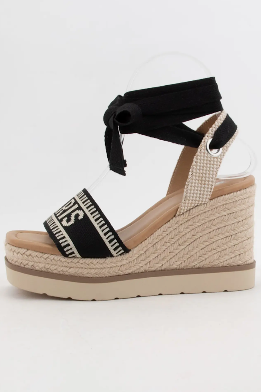 Times Paris Wedge Lace Up Sandal