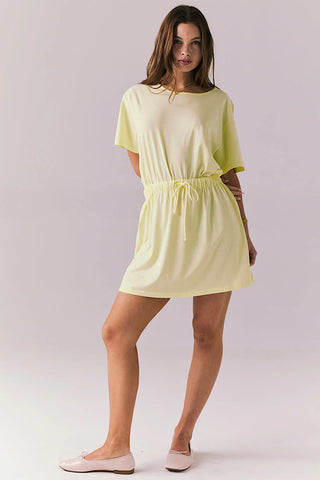 Chaser Dixie Panama Cotta Dress in Butter Yellow