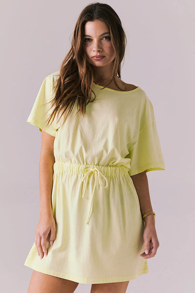 Chaser Dixie Panama Cotta Dress in Butter Yellow
