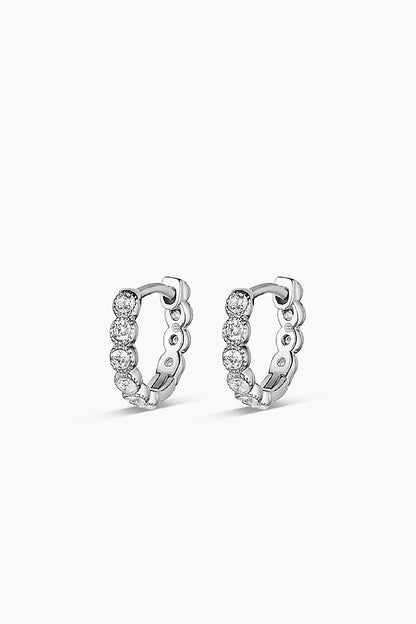 Gorjana Madison Shimmer Huggies Earrings Silver
