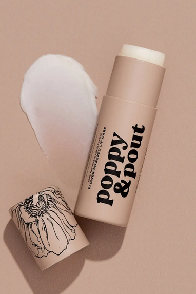 Poppy & Pout Lip Balm in 5 Natural Flavors