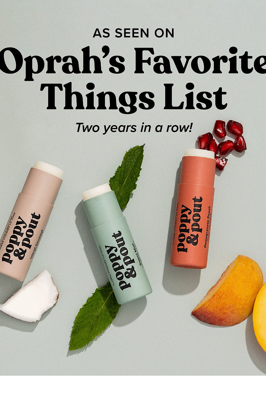 Poppy &amp; Pout Lip Balm in 5 Natural Flavors