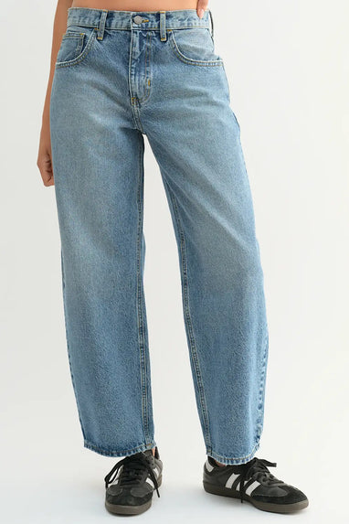 JBD Eileen Barrel HR Jeans Medium Wash