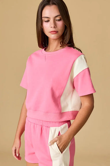 Goal Keeper Retro French Terry Set Pink