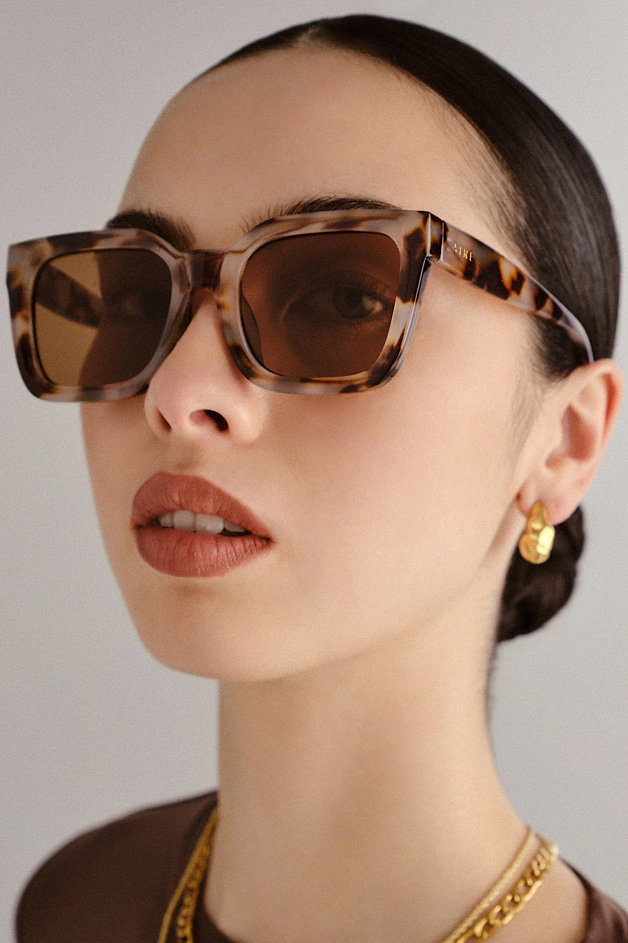 AIRE Abstraction Sunglasses in Cookie Tortoise