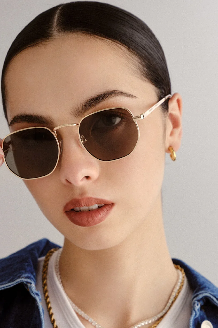 AIRE Sagitta Sunglasses in Gold