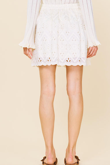 Summer Crush Eyelet Lace Skirt