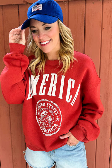 Bucketlist America Seal Graphic Sweatshirt