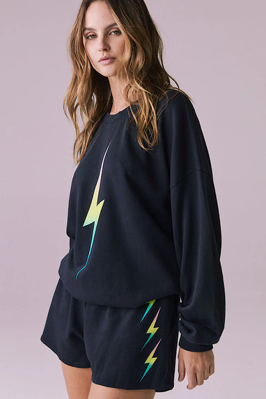Chaser Brand Casbah Rainbow Bolt Sweatshirt