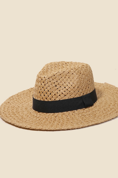 Hat Affair Straw Summer Fedora