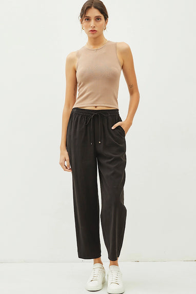 Common Sense Drawstring Pant Black