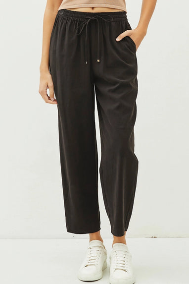 Common Sense Drawstring Pant Black