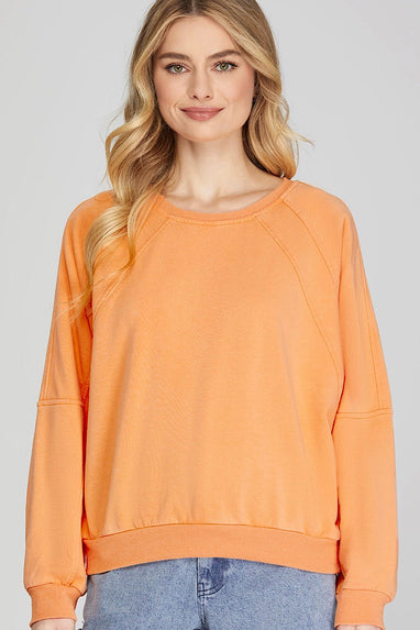 Tangerine French Terry Sweatshirt