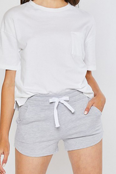 French Terry Shorts in Heather Grey