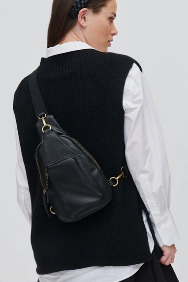Wendall Slingback Backpack Bag Black