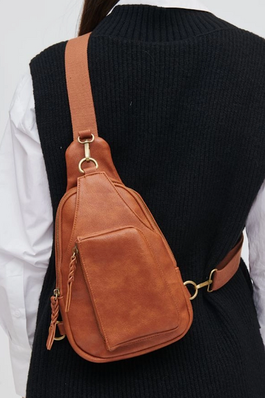 Wendall Slingback Backpack Bag Cognac Tan