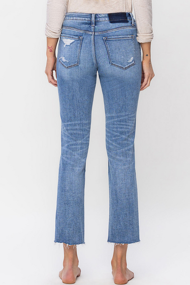 ALTRUISTICALLY Mid-Rise Slim Straight Jeans