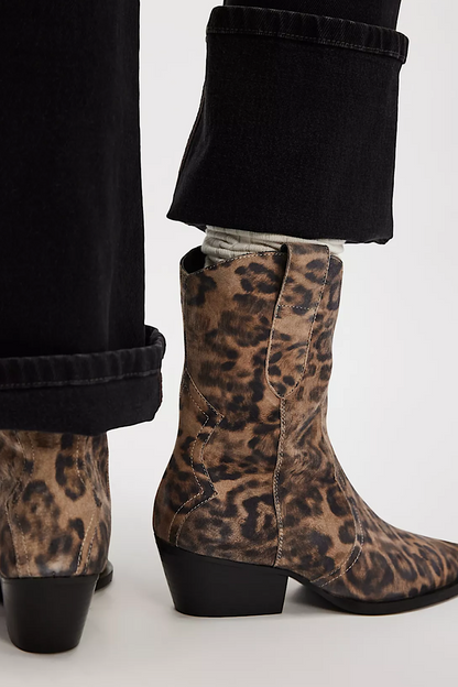 Free People Leopard Cat Nap Cowboy Boots