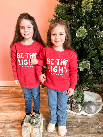 Toddler Be The Light Christmas Sweatshirt