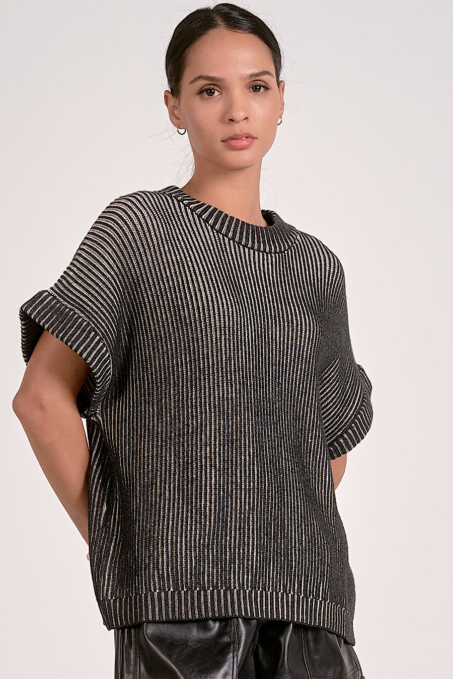 Coffee Run Dolman Short Sleeve Sweater