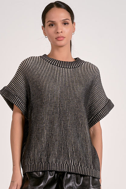Coffee Run Dolman Short Sleeve Sweater