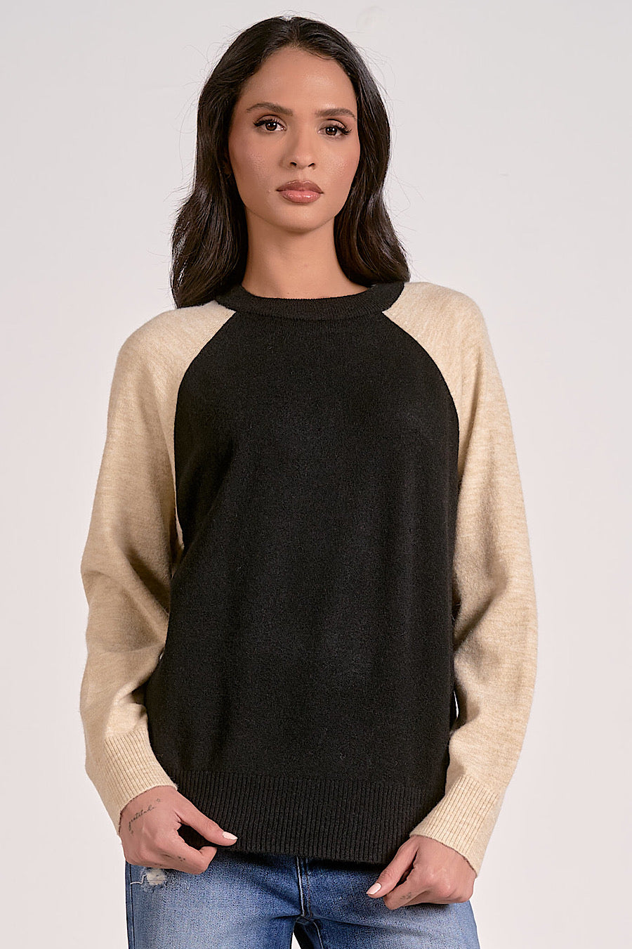Be a Legend Contrast Baseball Sweater
