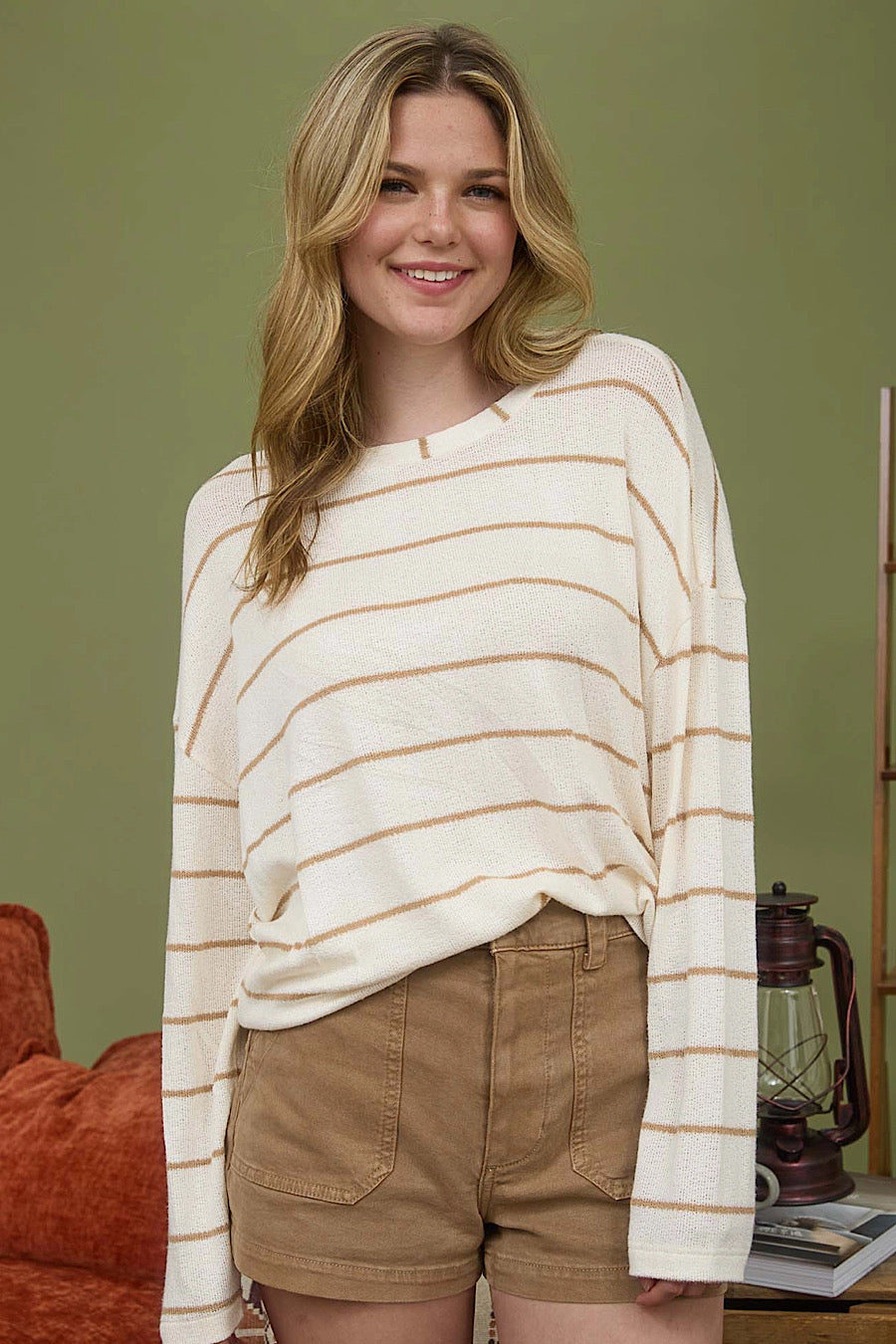Outside the Lines Long Sleeve Top