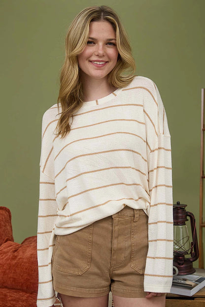Outside the Lines Long Sleeve Top