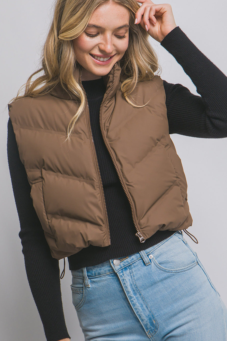 Hold My Hot Chocolate Puffer Vest