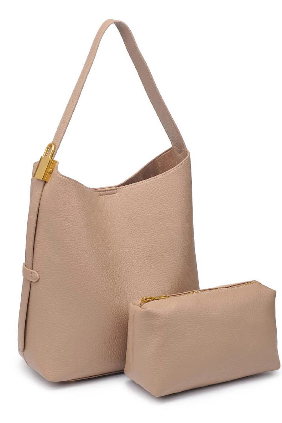 Matty Hobo Bag &amp; Pouch in Tan