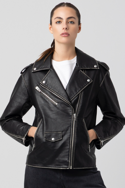 Blank NYC In Between Black Moto Jacket
