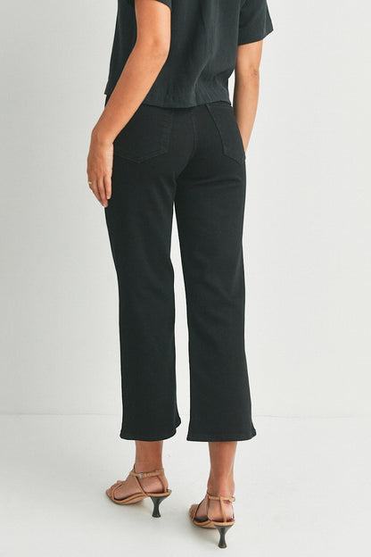 JBD Adler Classic Slim Wide Leg Jeans Black