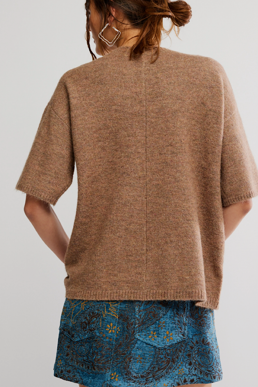 Free People Margot Sweater Tee Brownie