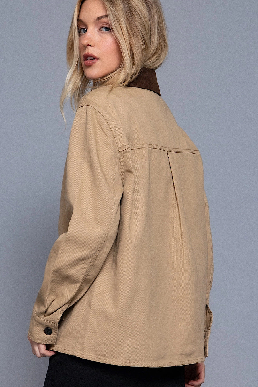 My Sanctuary Classic Barn Jacket Khaki & Brown